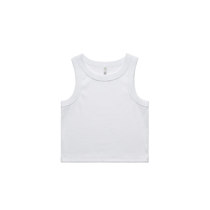 Womans Organic Rib Crop Tank