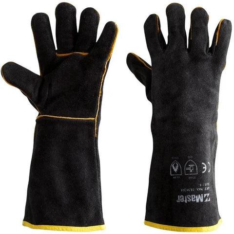 Master Black & Gold All Leather Welders Glove