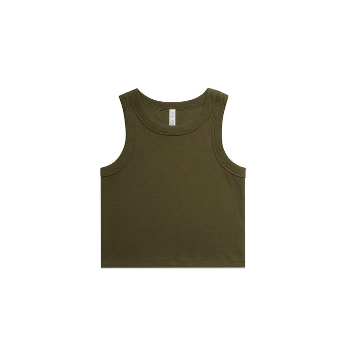 Womans Organic Rib Crop Tank