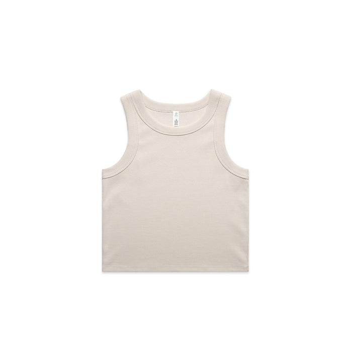 Womans Organic Rib Crop Tank
