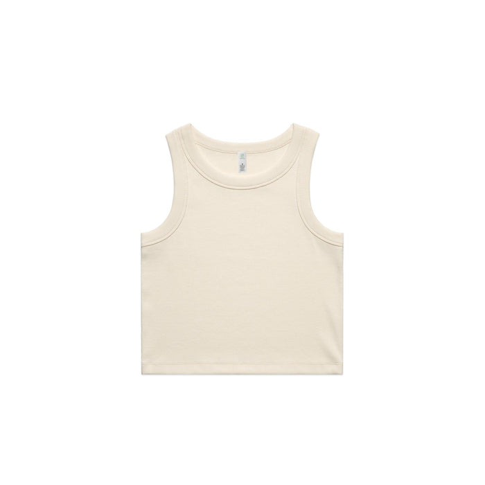 Womans Organic Rib Crop Tank