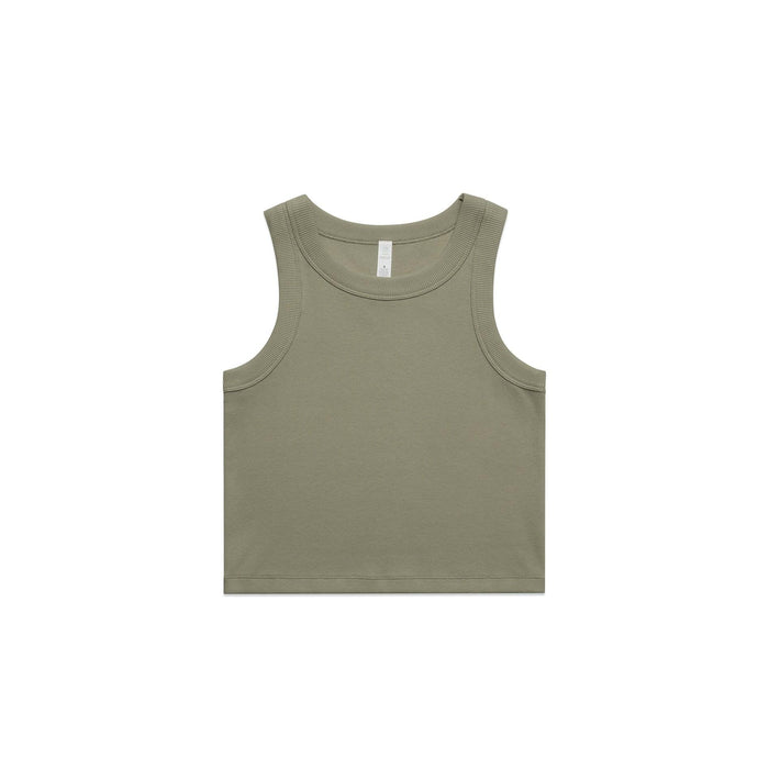 Womans Organic Rib Crop Tank