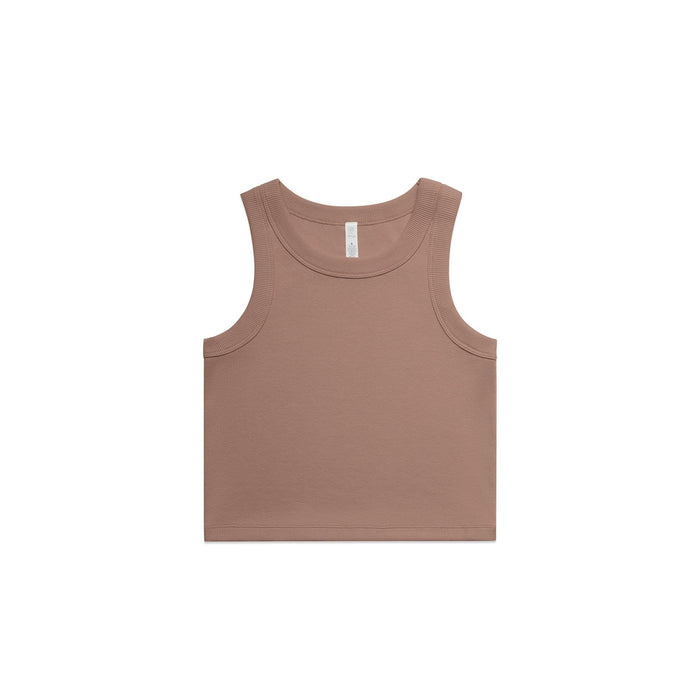 Womans Organic Rib Crop Tank