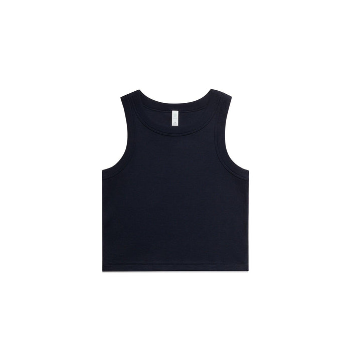 Womans Organic Rib Crop Tank