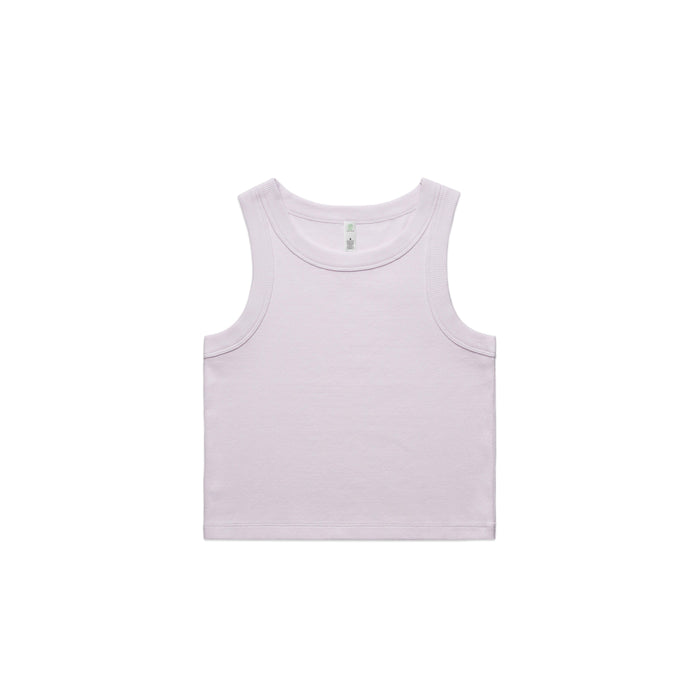 Womans Organic Rib Crop Tank