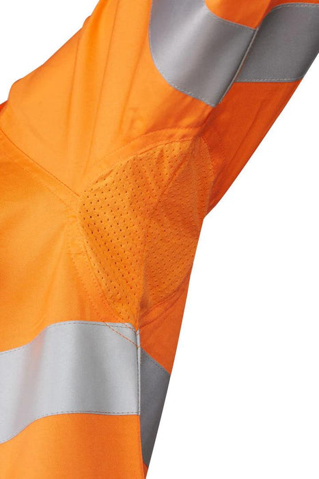 MASTER 7WM420 SHIRT L/SLEEVE HI VIS D/N VIC RAIL 3M TAPED 155GSM COTTON DRILL