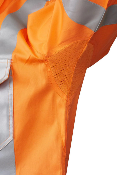 MASTER 7WM421 SHIRT L/SLEEVE MASTER HI VIS D/N NSW RAIL 3M TAPED 155GSM COTTON DRILL
