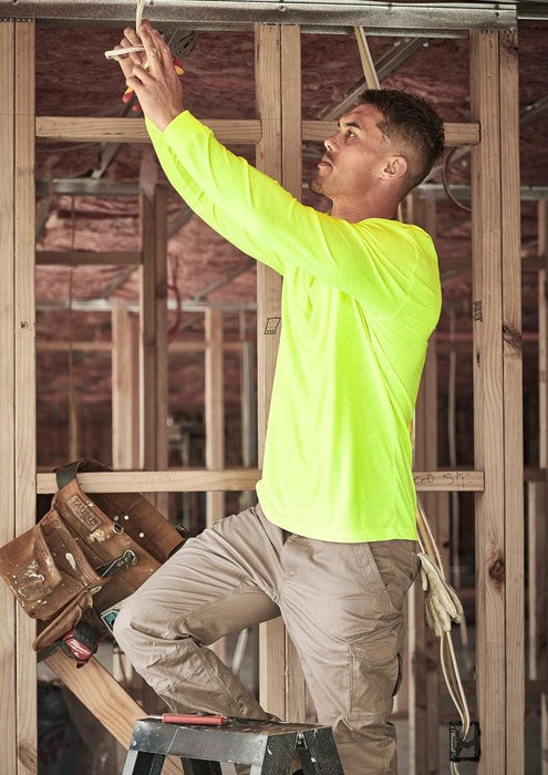 Syzmik Mens Hi Vis Long Sleeve Tee